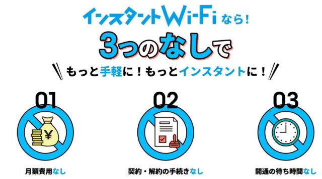 インスタントWi-Fi 特徴