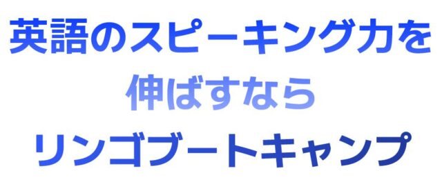 リンゴブートキャンプ Lingo Bootcamp 特徴