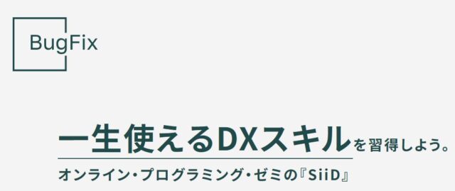 SiiD シード オンライン・プログラミング・ゼミ 特徴