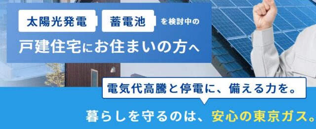 東京ガス 太陽光発電 蓄電池 特徴