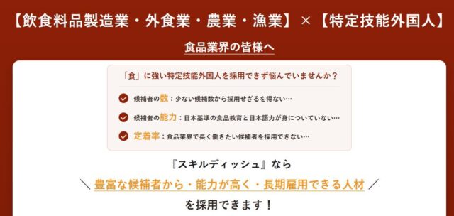 スキルディッシュ 特徴